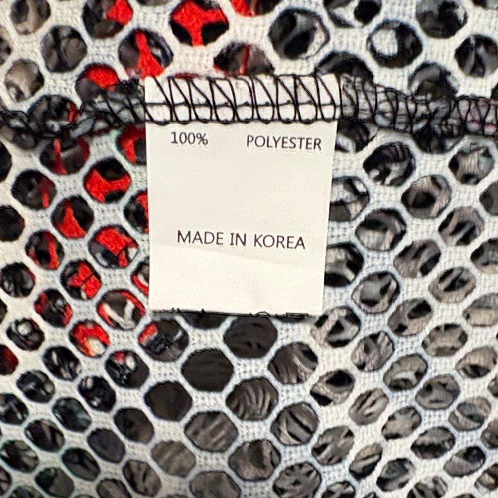 Damee Multicolor Mesh Button Down Langenlook Art … - image 8